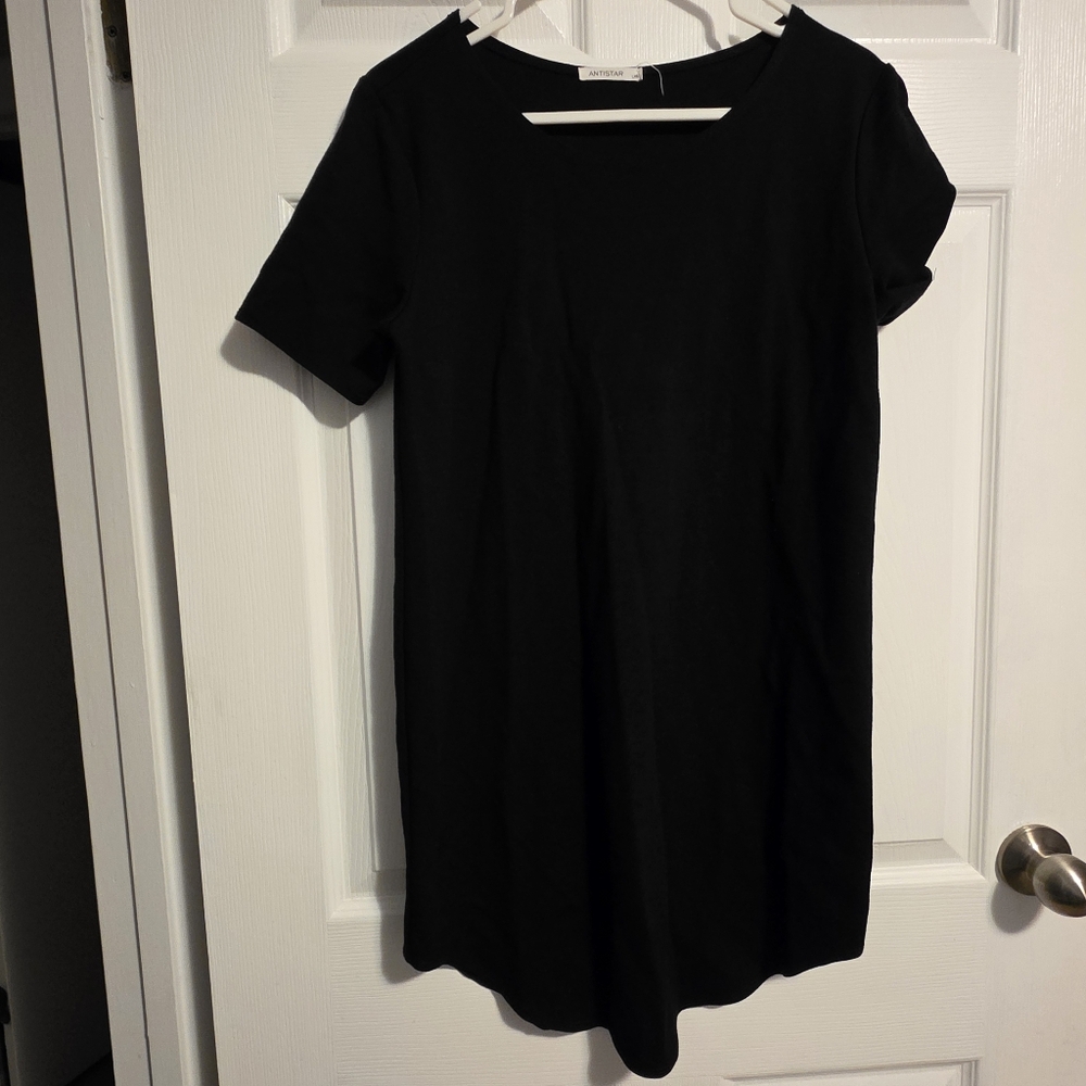 4/$25 Deal! Antistar Canadian Made Black TShirt Dress Or Tunic Top